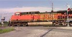 BNSF coal train DPU